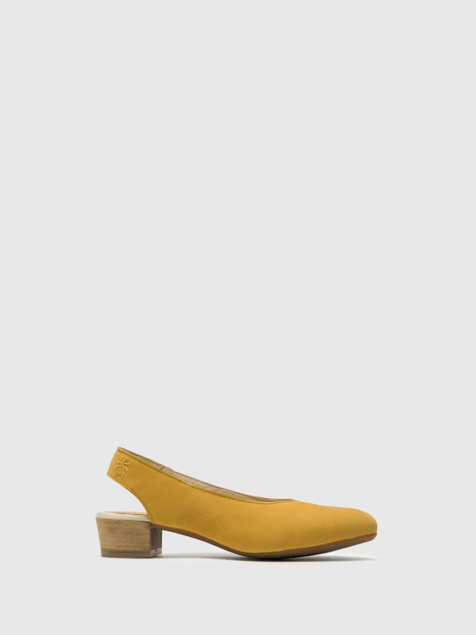 Fly London Yellow Sling-Back Pumps Shoes